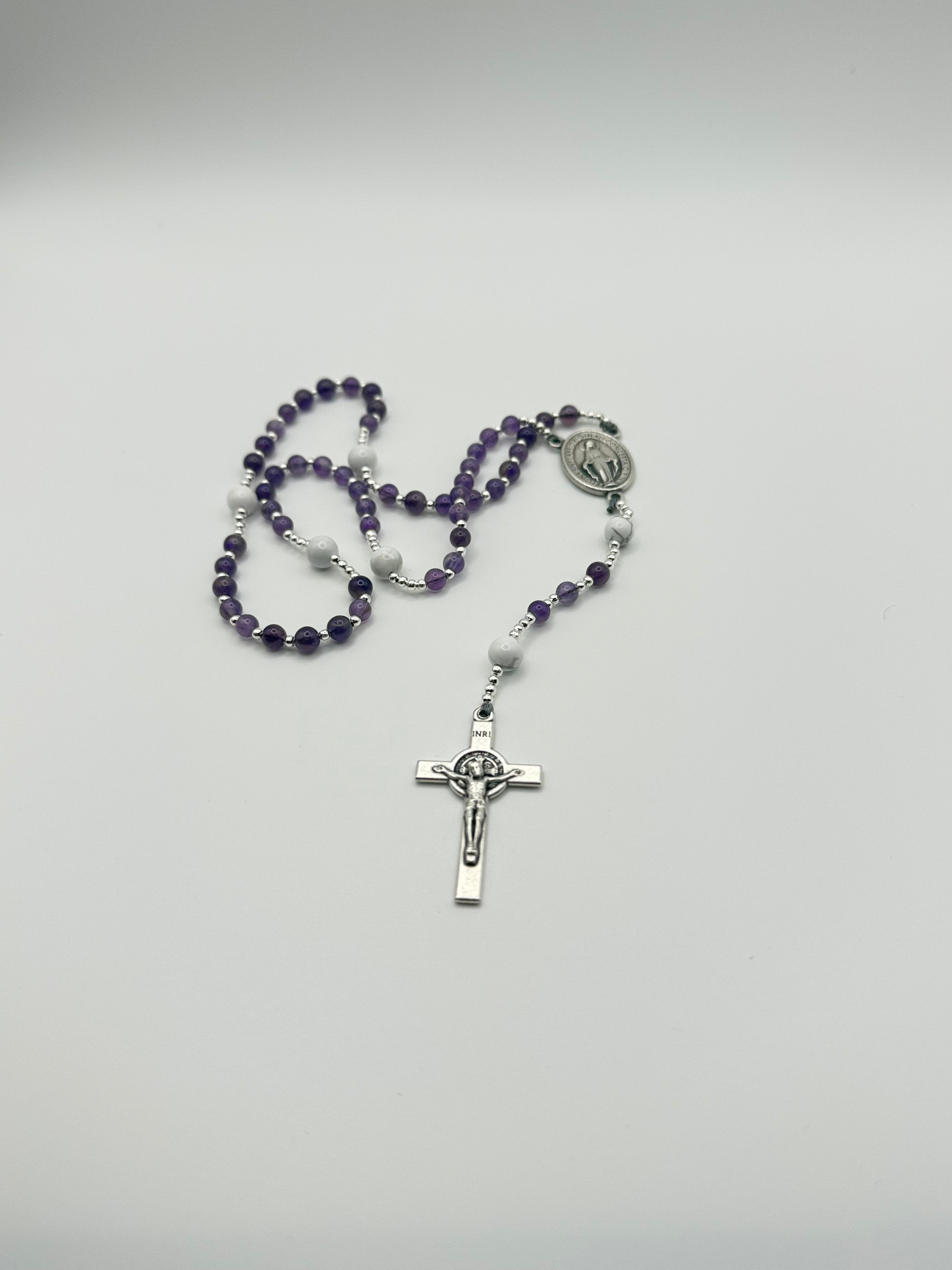 Amethyst & White Howlite (Small)
