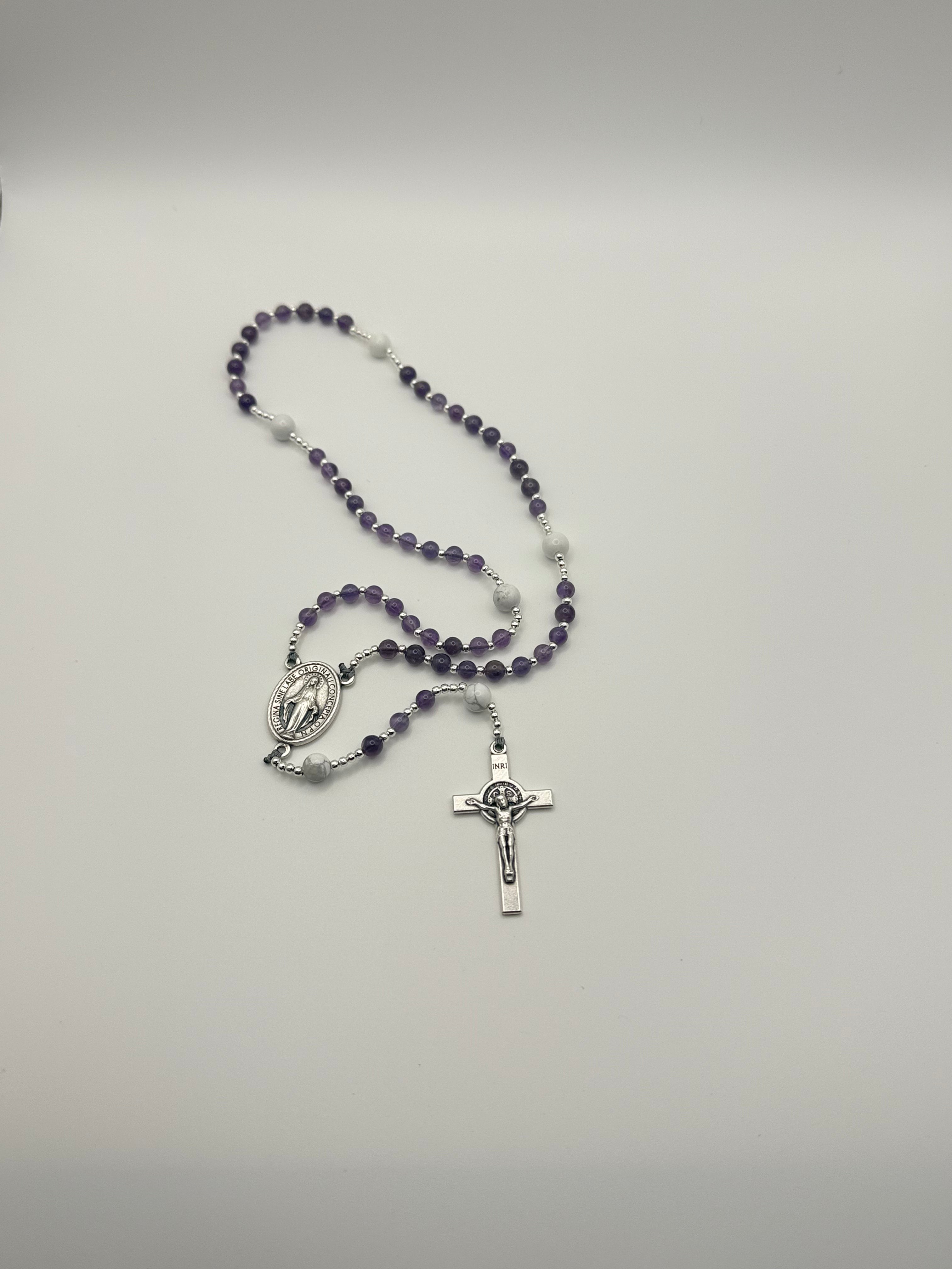 Amethyst & White Howlite (Small)
