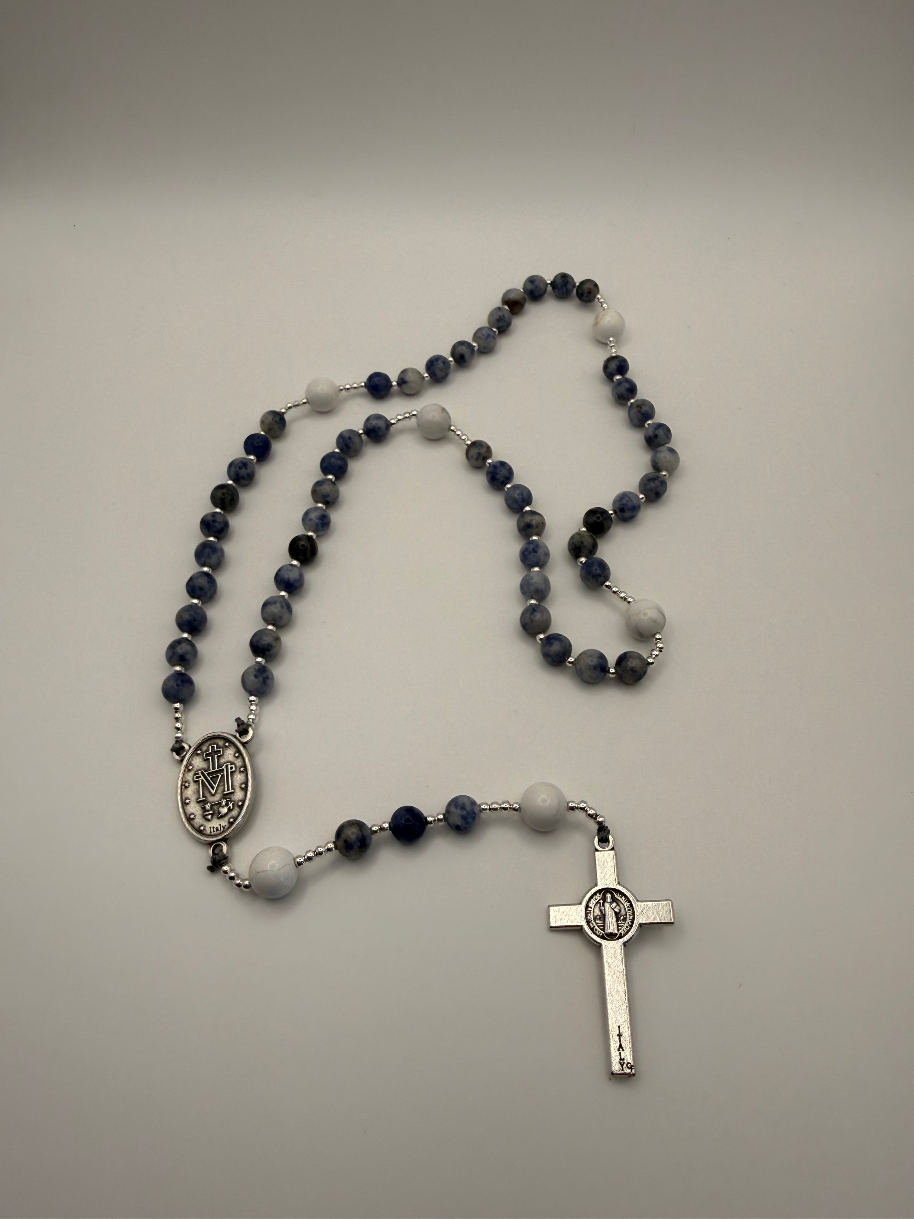 Blue Spot Jasper & White Howlite (Large)