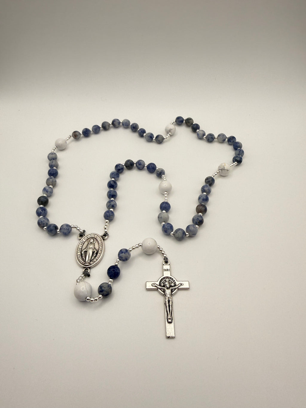 Blue Spot Jasper & White Howlite (Large)