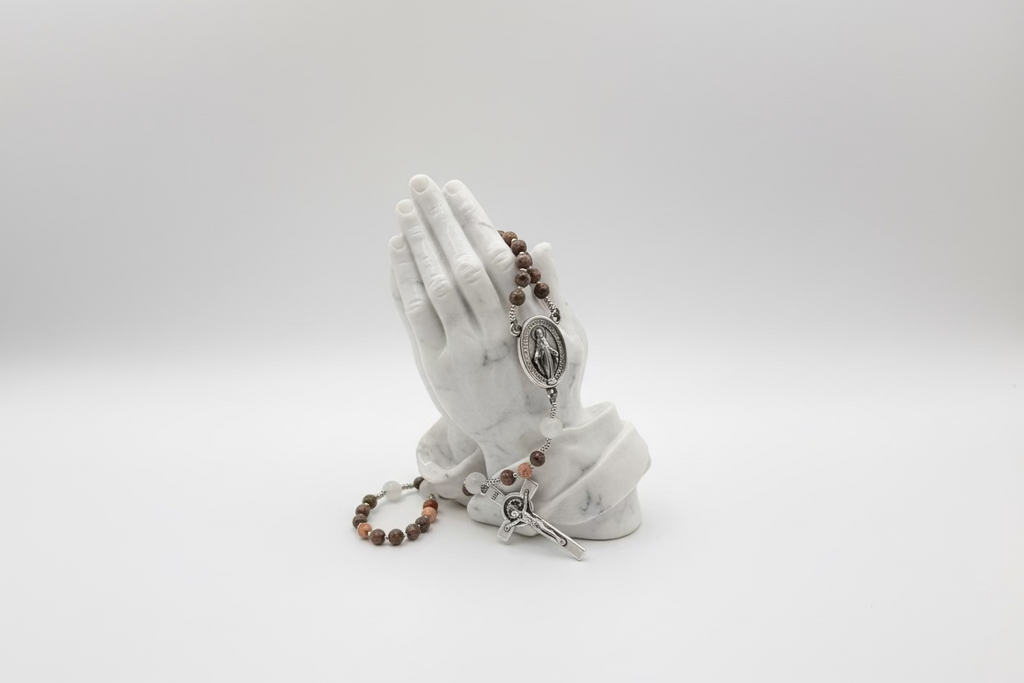 Red Leopard Jasper & Cloudy Quartz (Mini)