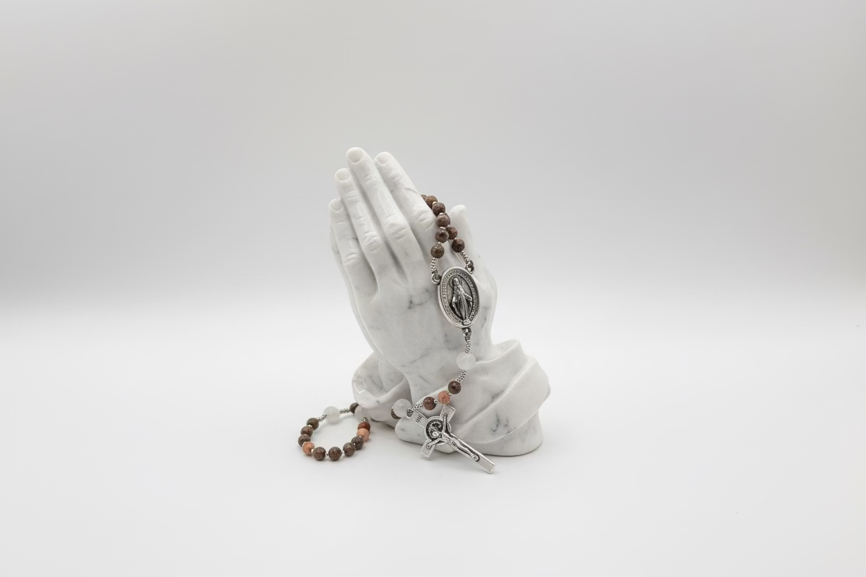 Red Leopard Jasper & Cloudy Quartz (Mini)