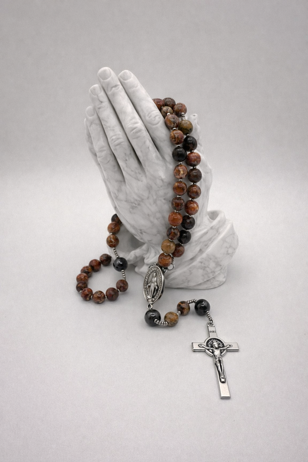 Red Leopard Jasper & Hematite (Medium)