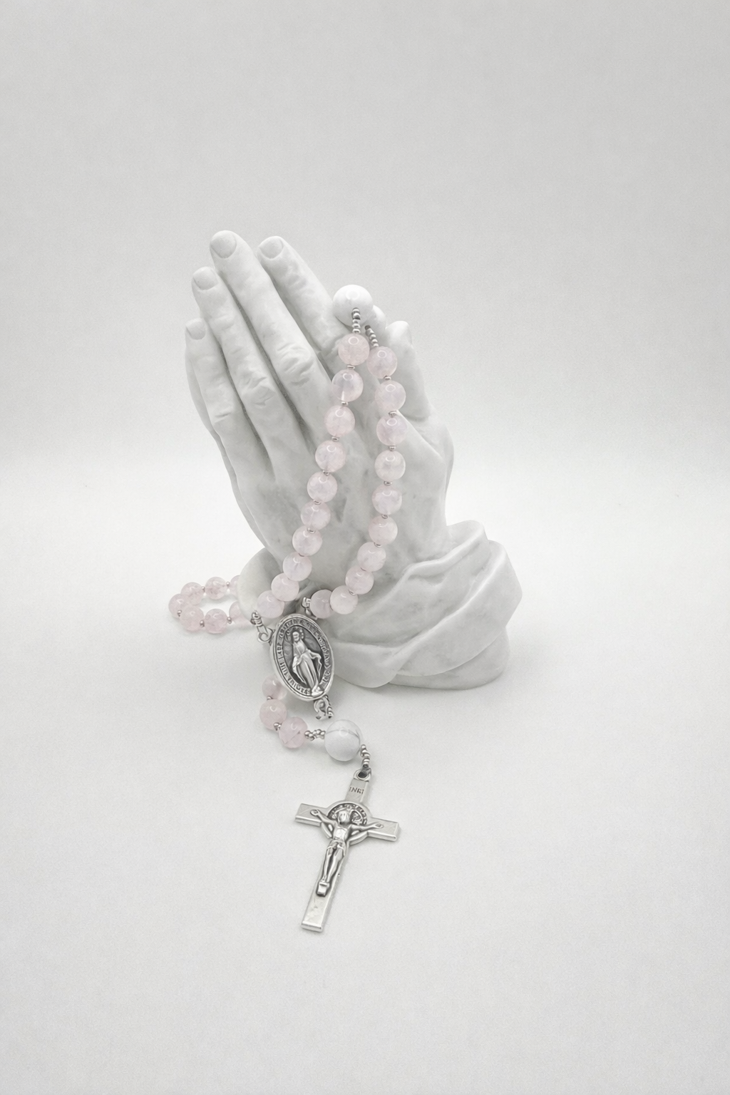 Rose Quartz & White Howlite (Small)