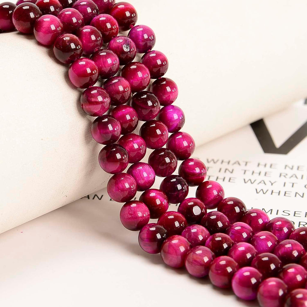Rose Tiger's Eye & White Howlite (Medium)