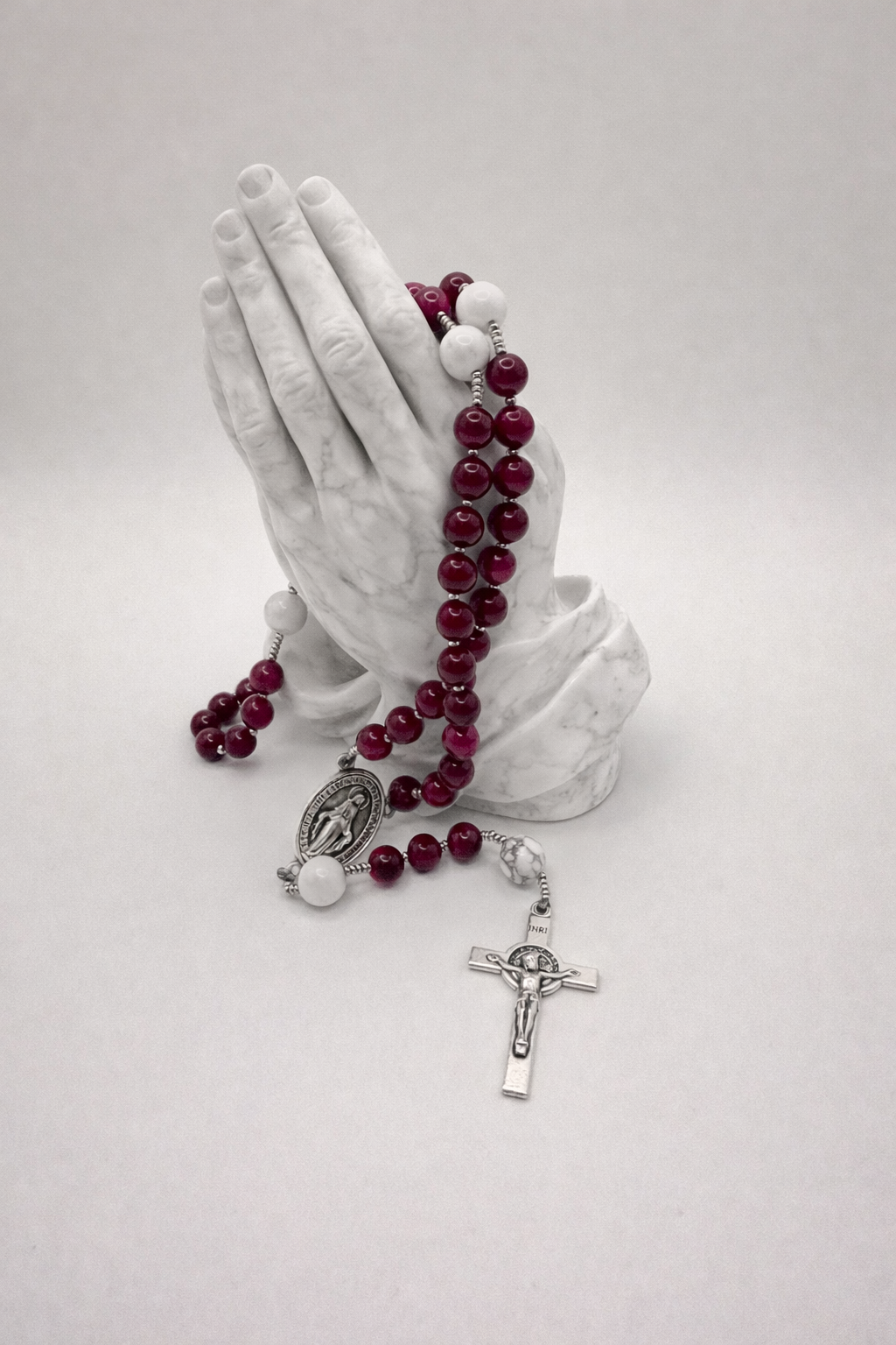 Rose Tiger's Eye & White Howlite (Medium)