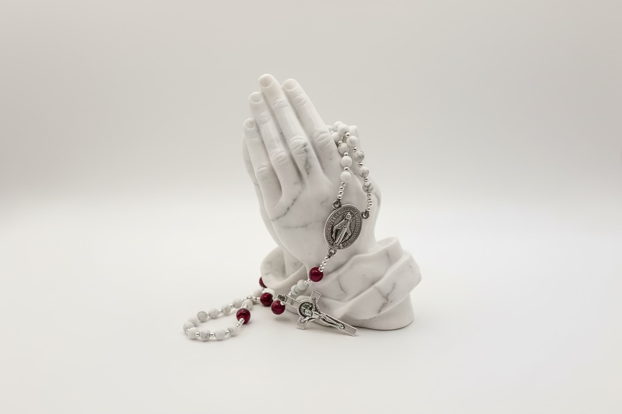White Howlite & Rose Tiger's Eye (Small)