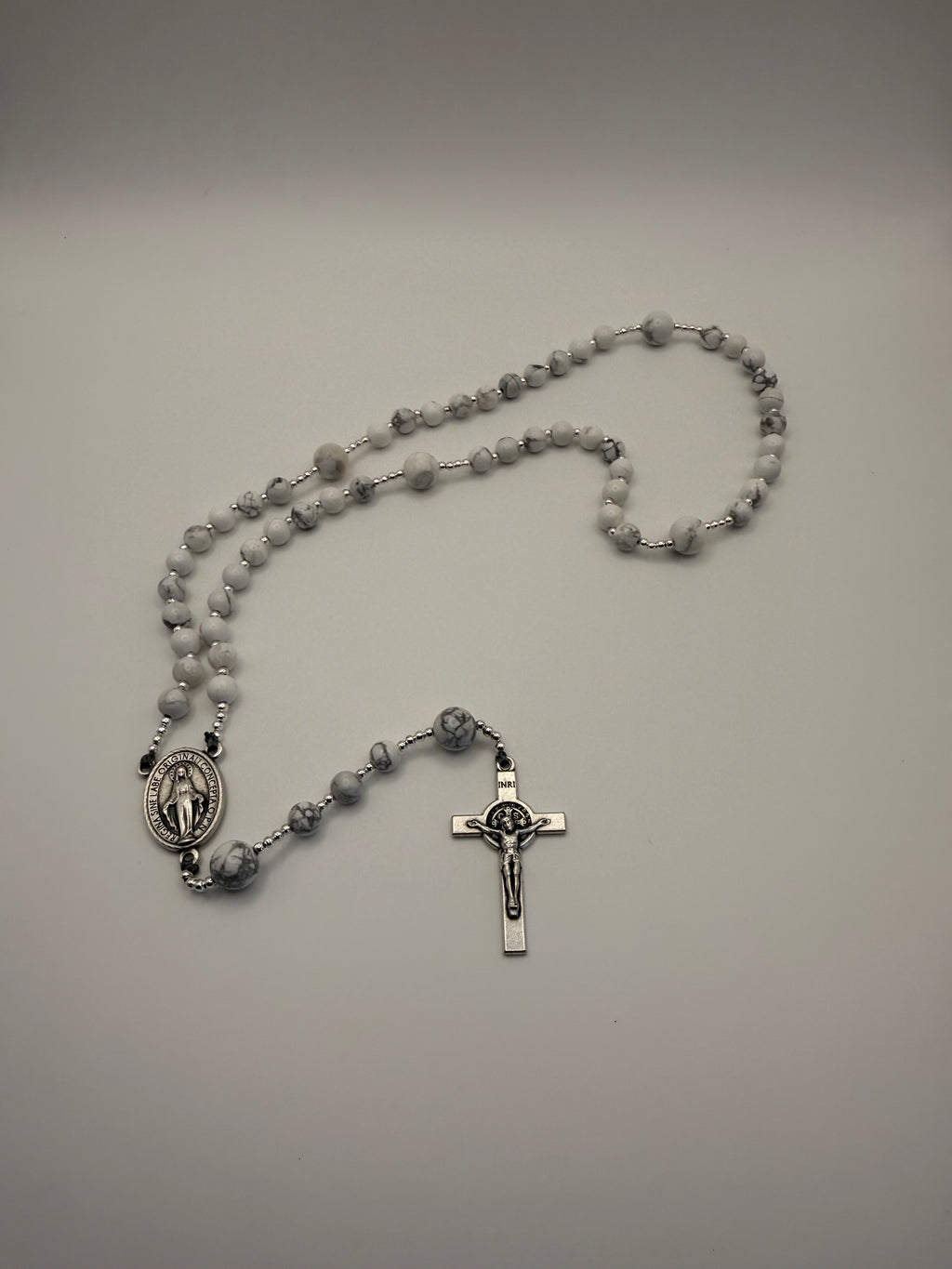 White Howlite & White Howlite (Large)