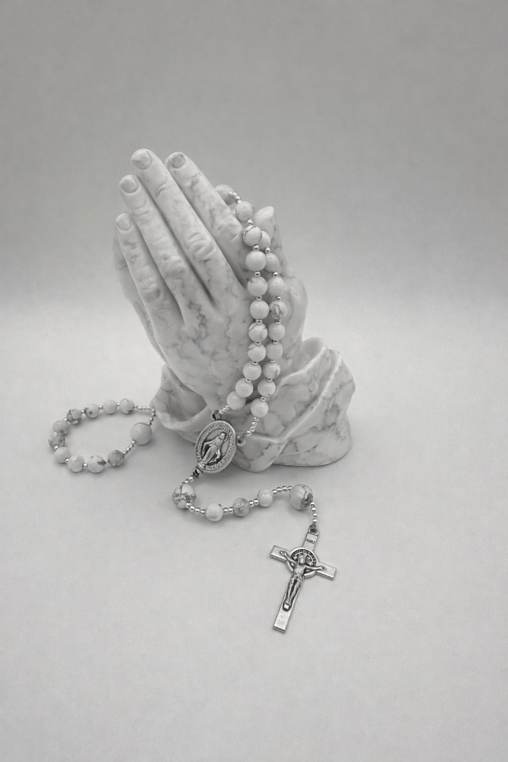 White Howlite & White Howlite (Large)