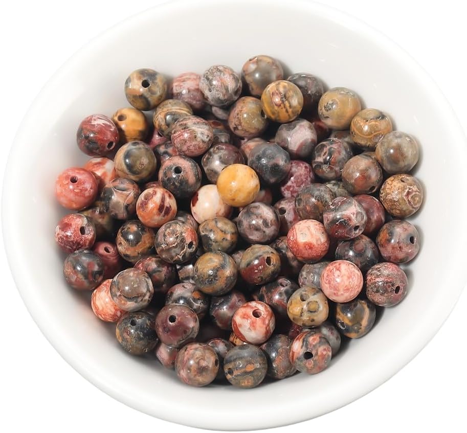 Red Leopard Jasper & Black Larvikite (Mini)